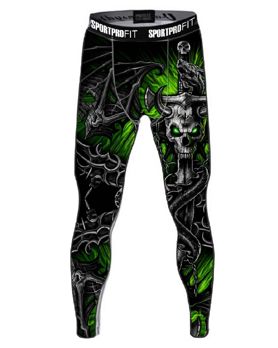 Calça de compressão masculina 2024 camuflada